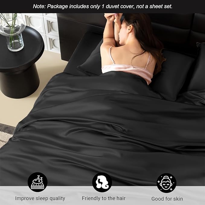 Mulberry Silk Cooling Duvet Cover - Full
