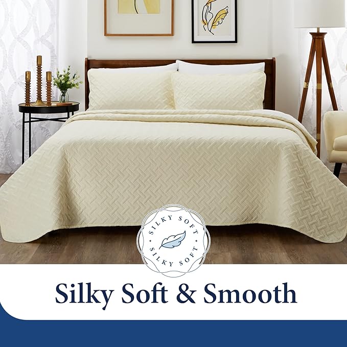 Bamboo Quilt Set - King - 3 Piece