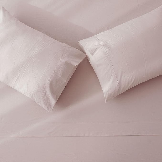 Linen Bed Sheet Set - Queen - 4 Piece