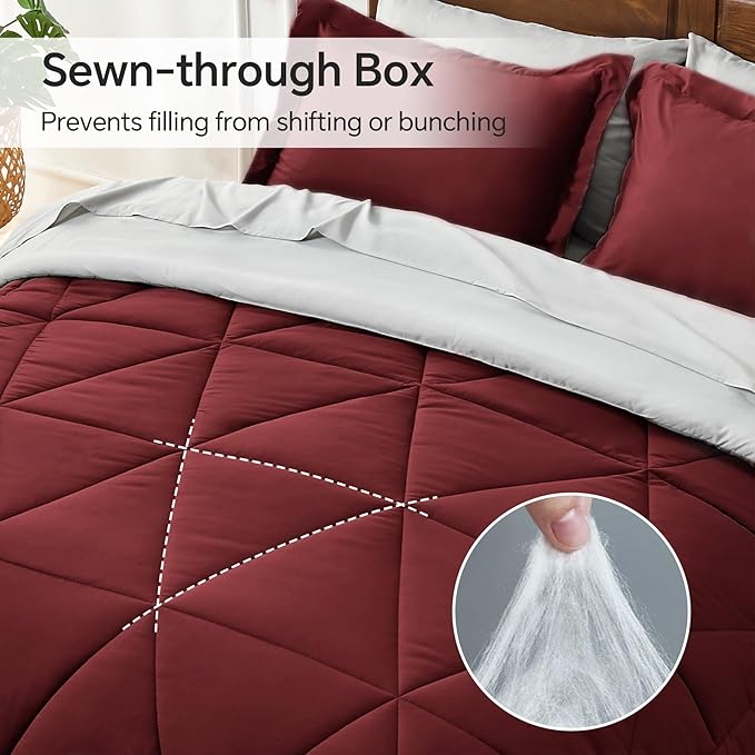 Microfiber Comforter Set - Queen - 7 Piece