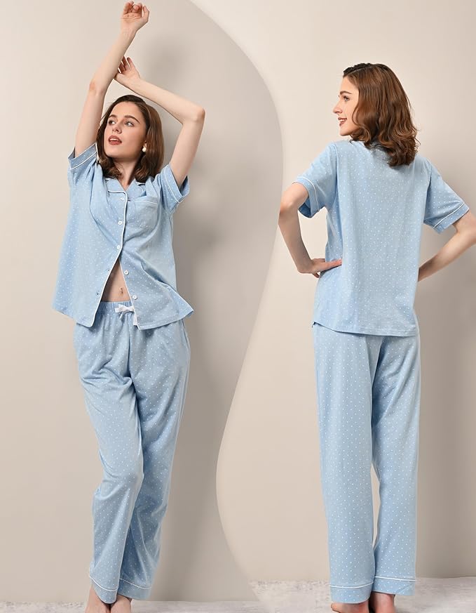 Women's 100% Cotton Pajama Set - 2 Piece