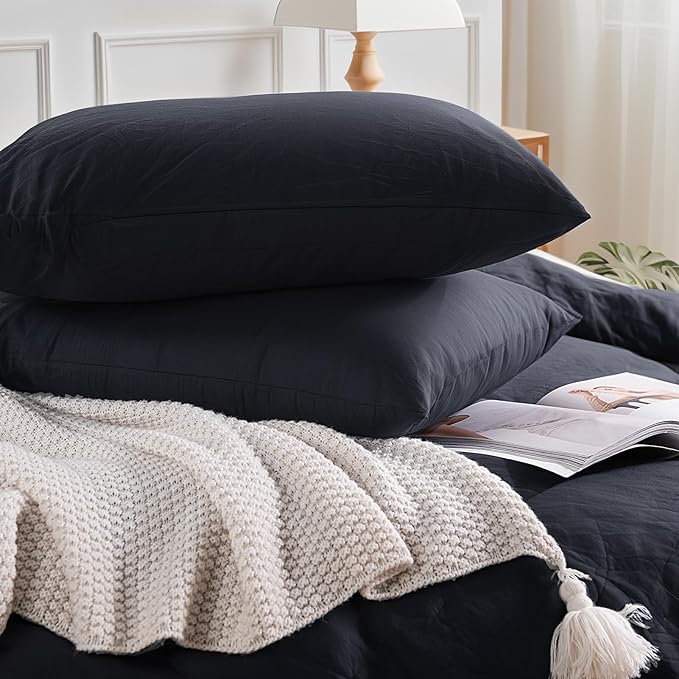 Linen Duvet Cover Set - King - 3 Piece