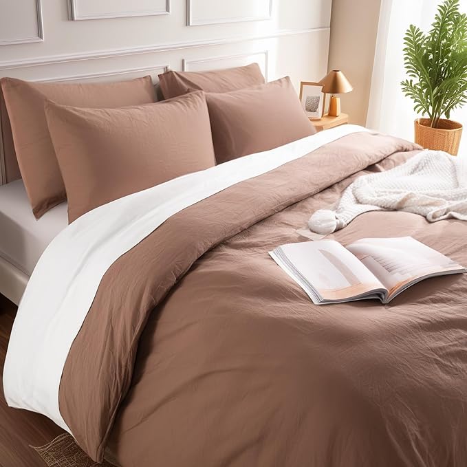 Linen Duvet Cover Set - King - 3 Piece