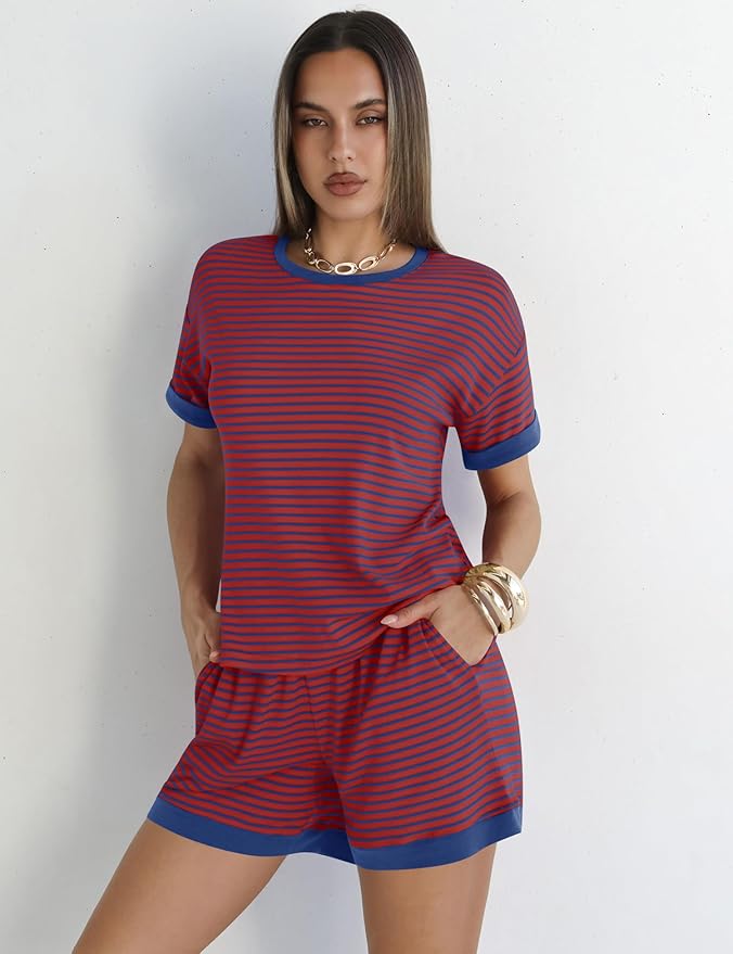 Shorts Pajama Set - Short Sleeve - 2 Piece