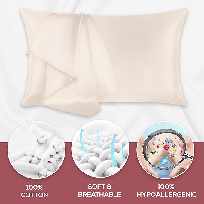 Linen Pillowcase Set - Standard - 2 Pack - 2 Piece