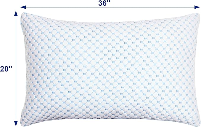 Memory Foam Cooling Bed Pillow - King