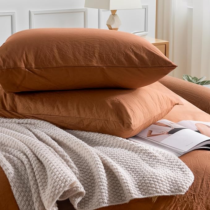 Linen Duvet Cover Set - King - 3 Piece