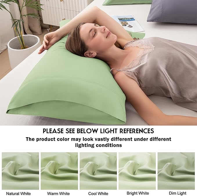 Bamboo Cooling Pillowcase Set - King - 2 Pack