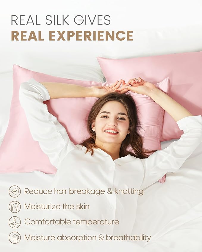 Mulberry Silk Pillowcase Set - California King - 2 Piece