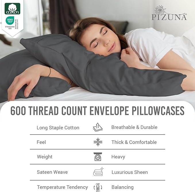 100% Cotton Pillowcase Set - Queen - 2 Piece