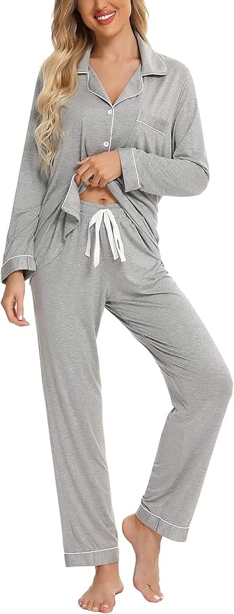 Women's Pajama Set - Long Sleeve - 2 Piece