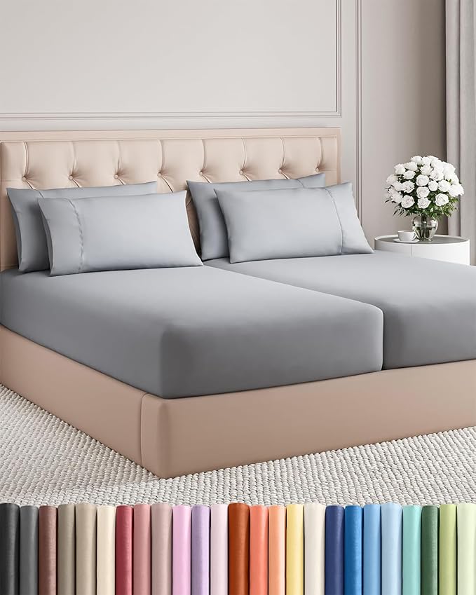 Cooling Bed Sheet Set - Split King - 7 Piece
