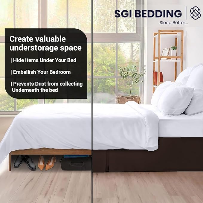 Microfiber Bed Skirt - Full - 10 in Drop