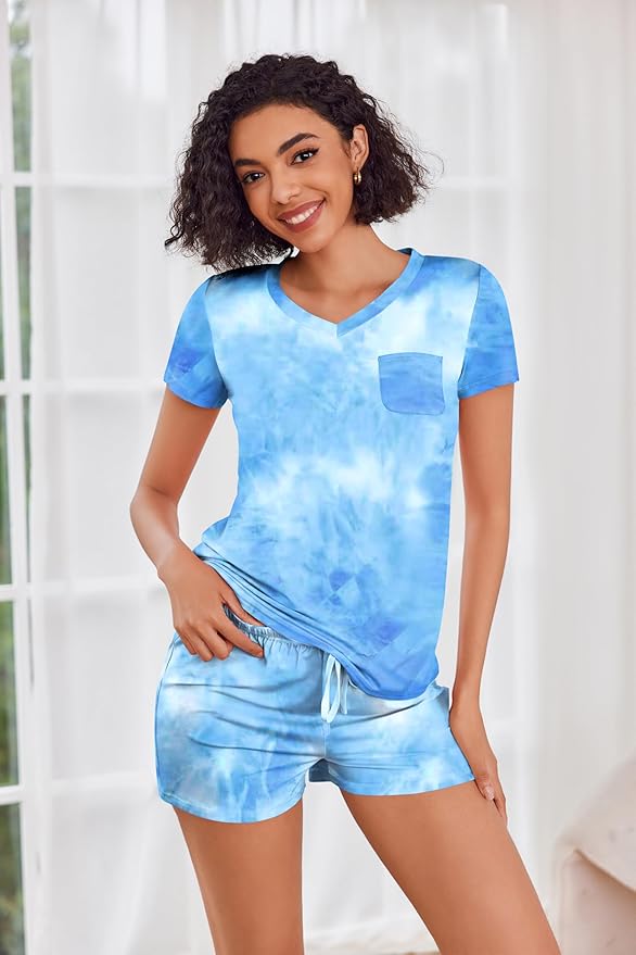Women's Pajama Set - Short Sleeve - 2 Piece
