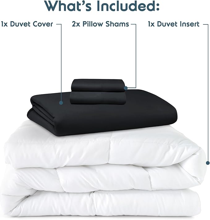 Down Alternative Duvet Cover Set - Full - 4 Piece