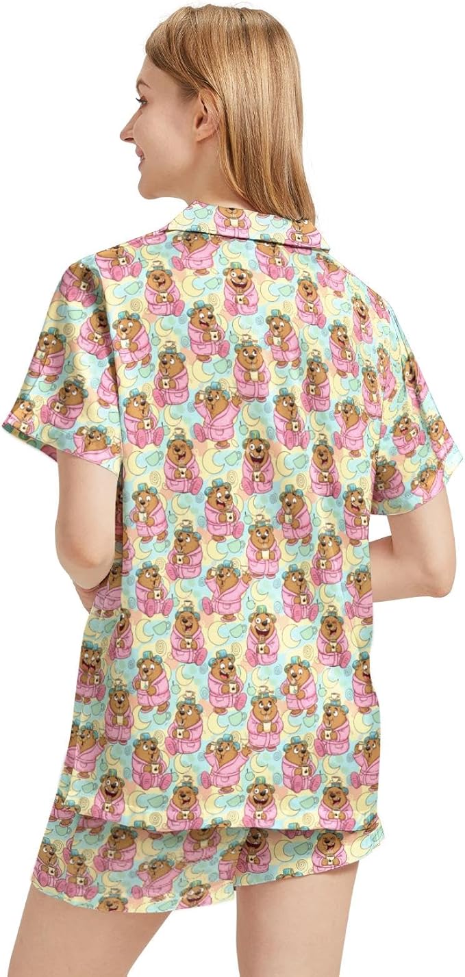 Women's Pajama Set - Short Sleeve - 2 Piece