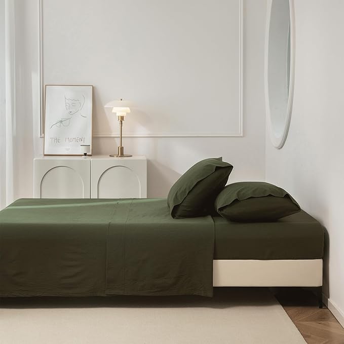 Linen Bed Sheet Set - King - 3 Piece
