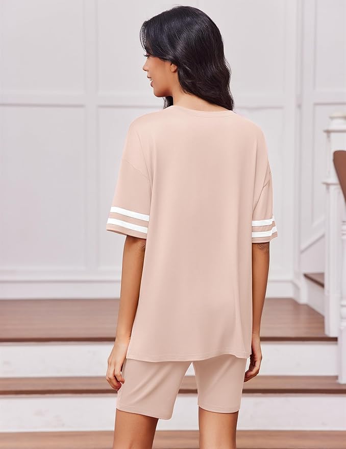 Shorts Pajama Set - Short Sleeve - 2 Piece