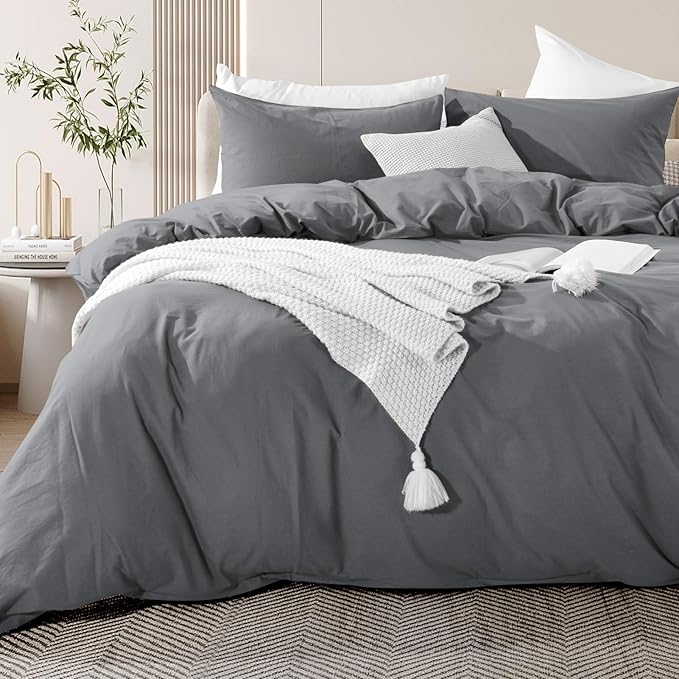 Linen Duvet Cover Set - Twin - 2 Piece