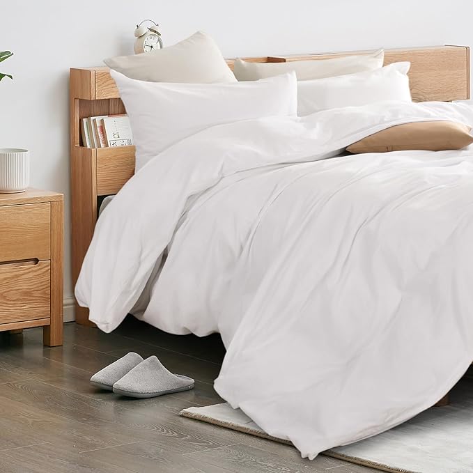 Linen Duvet Cover Set - Queen - 3 Piece
