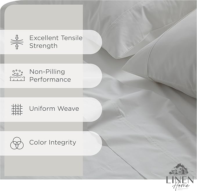 100% Cotton Bed Sheet Set - Twin - 3 Piece