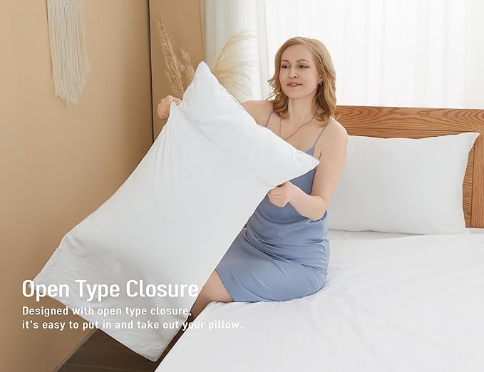 100% Cotton Pillowcase Set - King - 20 x 40 in - 2 Piece