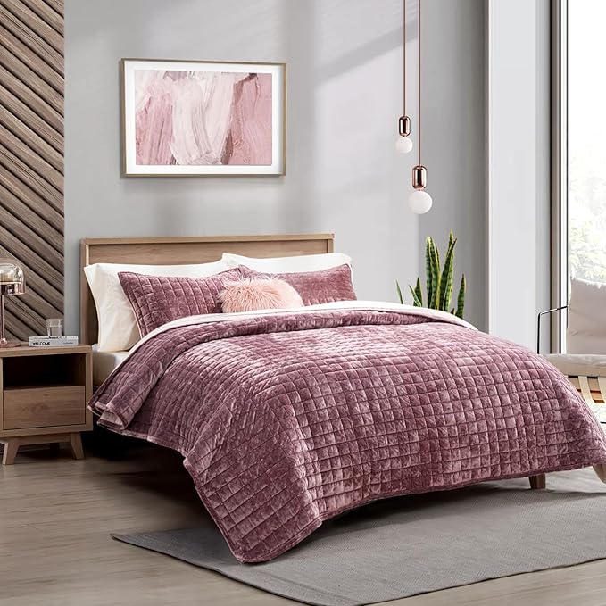 Velvet Quilt Set - Twin XL