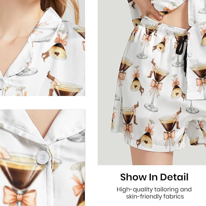 Women's Pajama Set - Short Sleeve - 2 Piece