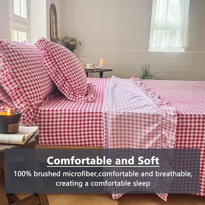 Microfiber Bed Sheet Set - Full - 4 Piece
