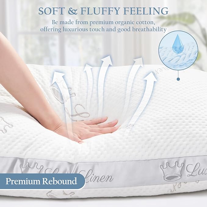Memory Foam Bed Pillow - Queen