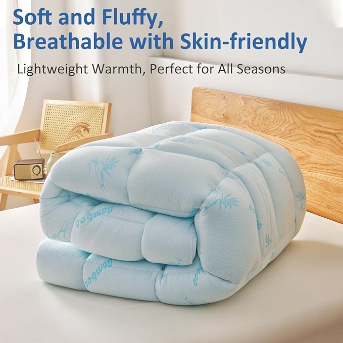 Bamboo Cooling Mattress Topper - King