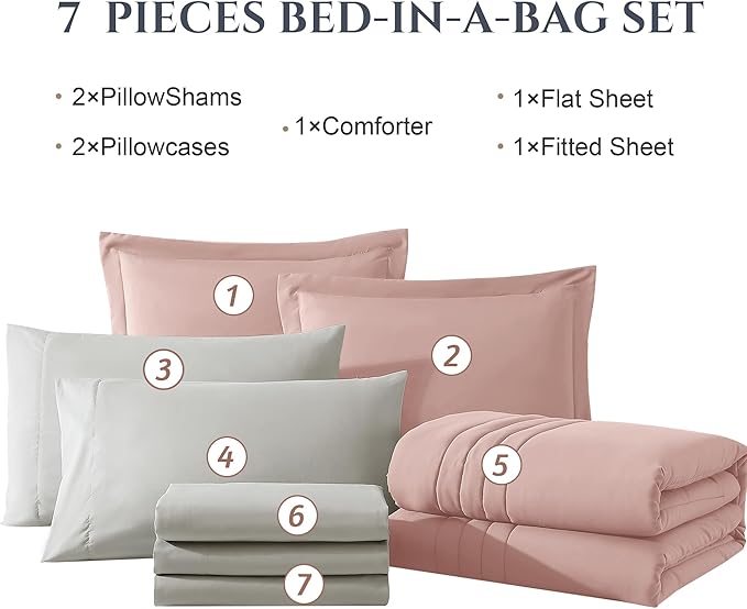 Comforter Set - Queen - 7 Piece