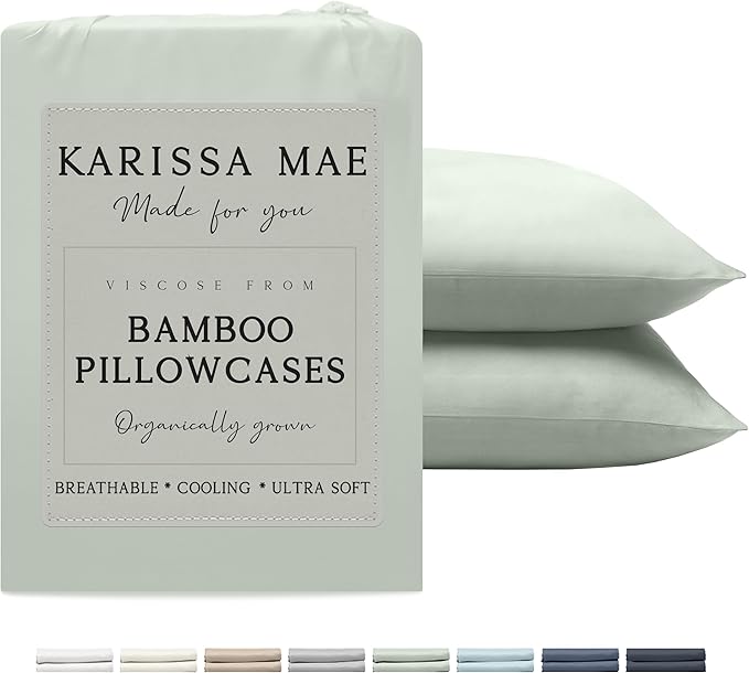 Bamboo Cooling Pillowcase Set - Queen - 2 Piece
