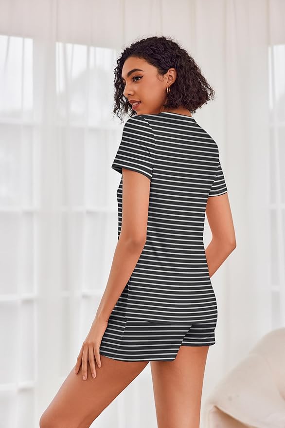 Women's Pajama Set - Short Sleeve - 2 Piece