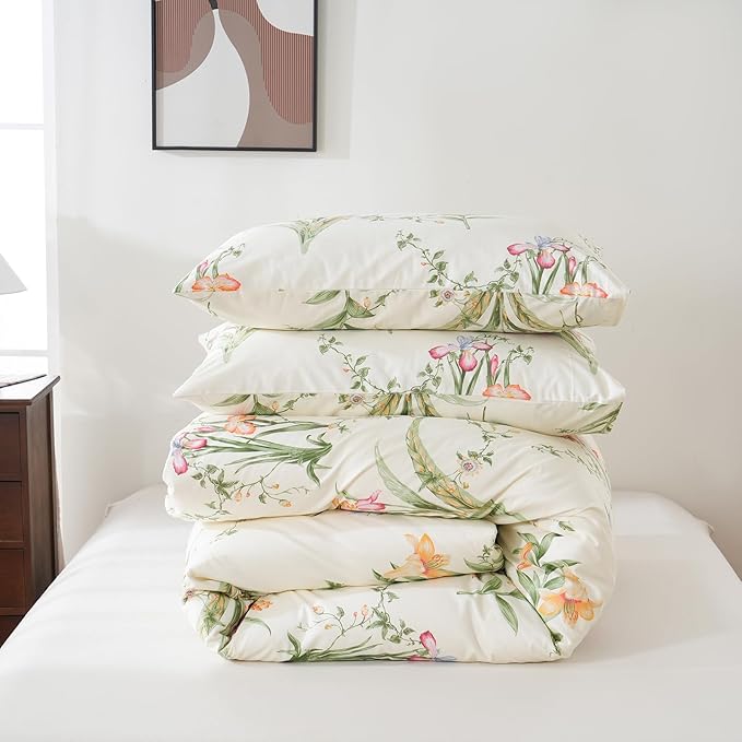 100% Cotton Duvet Cover Set - King - 3 Piece