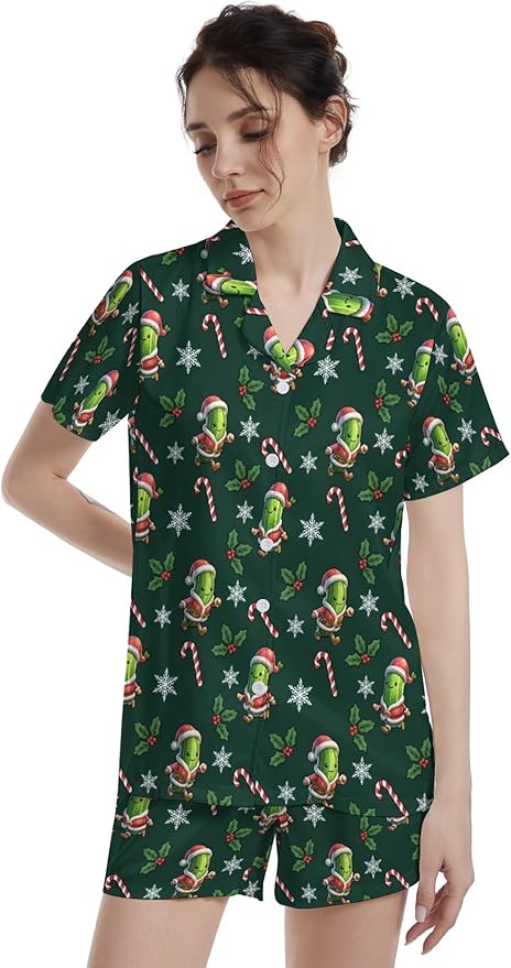 Women's Pajama Set - Short Sleeve - 2 Piece