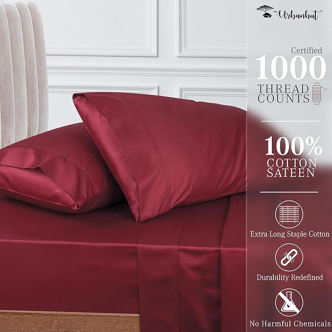 Bed Sheet Set - California King - 16 in Deep Pocket - 4 Piece