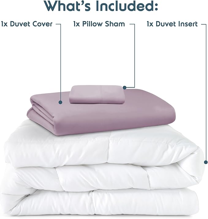 Down Alternative Duvet Cover Set - Twin - 3 Piece