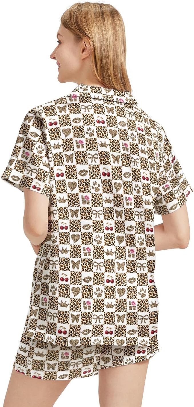 Women's Pajama Set - Short Sleeve - 2 Piece