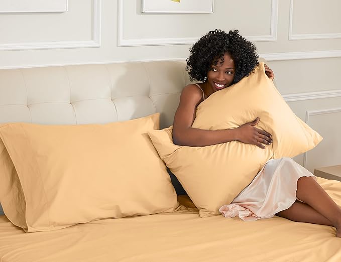 100% Cotton Pillowcase Set - King - 20 x 40 in - 2 Piece