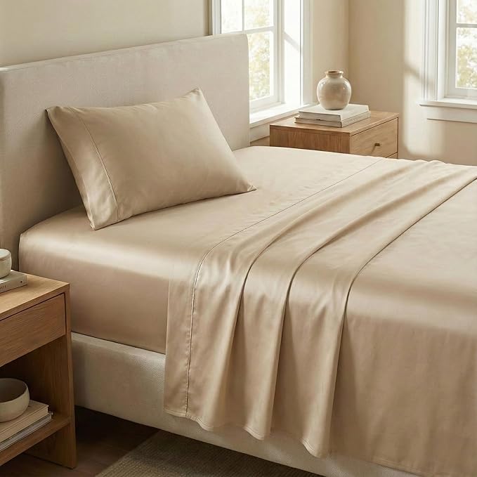 100% Cotton Bed Sheet Set - Twin - 3 Piece