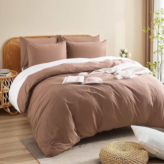 Linen Duvet Cover Set - King - 3 Piece