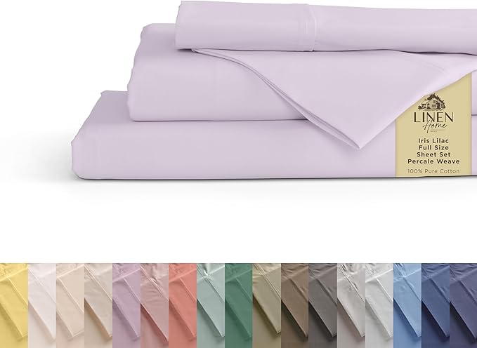 100% Cotton Bed Sheet Set - Queen - 4 Piece