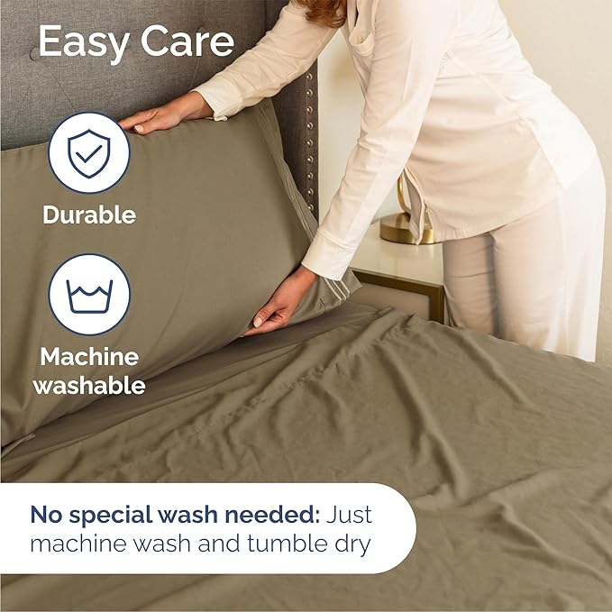 Cooling Bed Sheet Set - Queen - 4 Piece