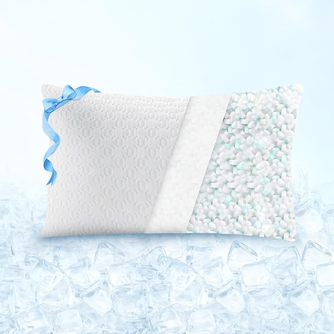 Memory Foam Cooling Bed Pillow - Standard