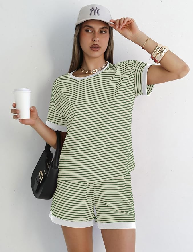 Shorts Pajama Set - Short Sleeve - 2 Piece