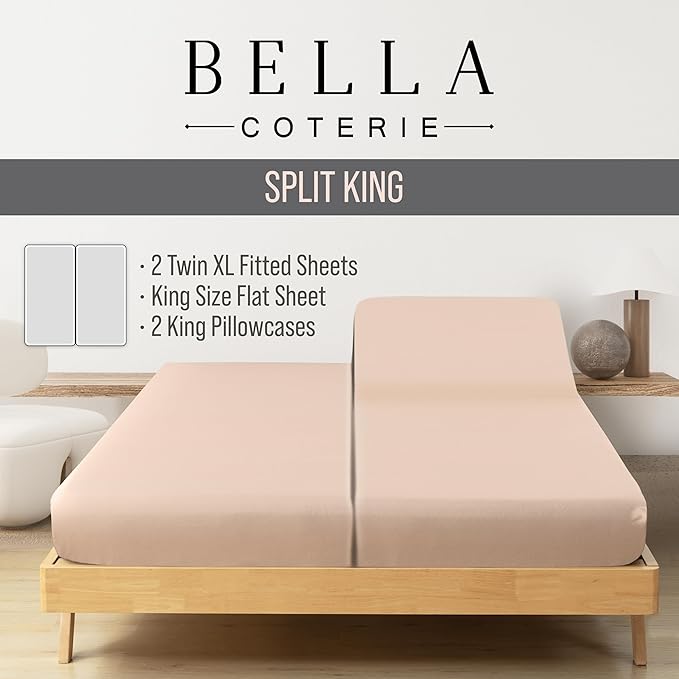 Bamboo Cooling Bed Sheet Set - Split King