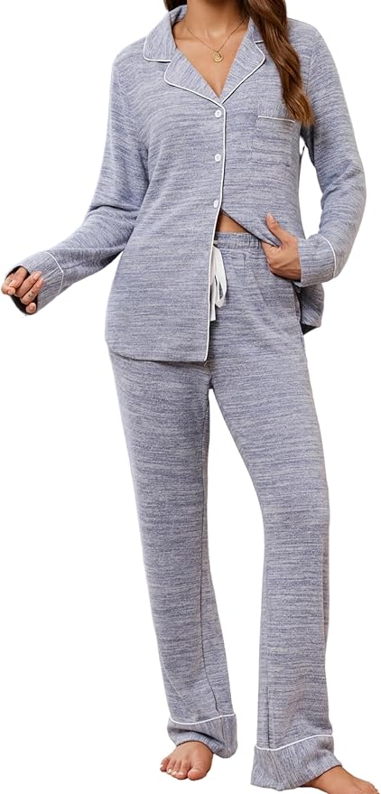 Women's Pants Pajama Set - Long Sleeve - 2 Piece