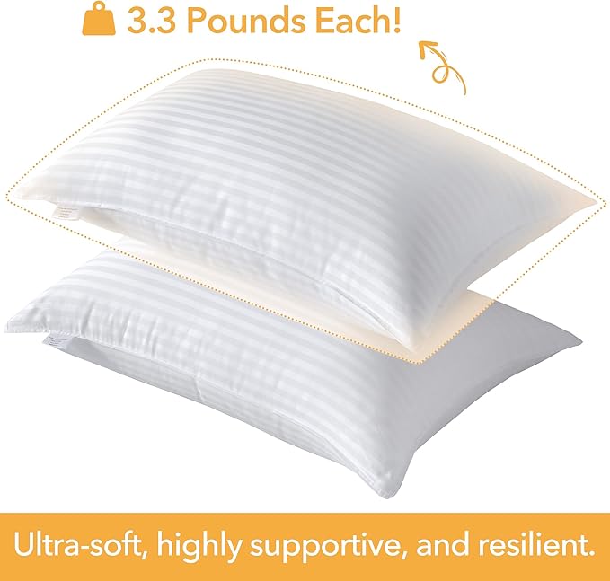 Down Alternative Bed Pillow - King - 2 Piece
