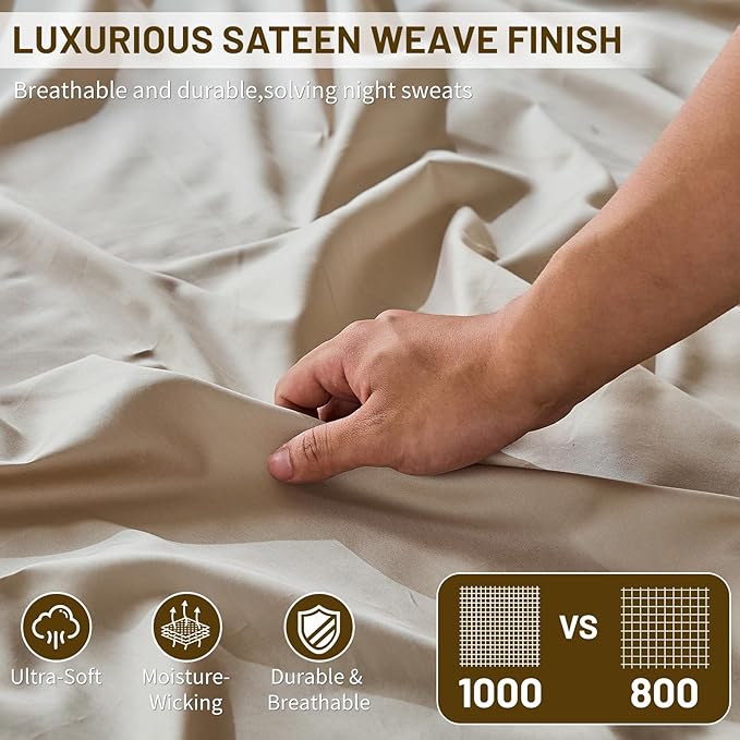 Linen Bed Sheet Set - King - 4 Piece